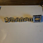 1975-1988 Chevrolet Suburban Oem Tailgate Emblem Rear Metal 14016626. Fixed Price $25.00.