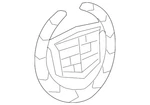 Genuine Gm Liftgate Crest And Wreath Logo 23491048. Fixed Price $102.02.
