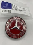Mercedes W212 W213 W205 C238 Red Hood Emblem Badge Genuine A0008171701. Fixed Price $21.25.