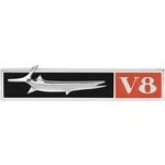 Oer 2786590 1968 Barracuda Fits V8 Front Fender Emblem W/fish, Rh. Fixed Price $59.99.