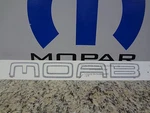 07-13 Jeep Wrangler Moab Hood Decal Emblem Nameplate Mopar Factory Oem Sold Each. Fixed Price $120.06.