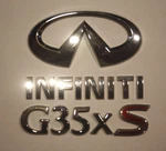 2007 2008 Infiniti Rear Trunk Deck Lid Emblem Set Complete Logo. Fixed Price $29.99.