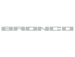 Bronco 2021-2025 Tufskinz Bumper Grille Raised Lettering Emblem Cactus Gray. Fixed Price $49.00.