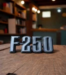 1973-1979 Ford F250 Fender Emblem 4.25" Oem D4TB-16702-BA Original Survivor. Fixed Price $14.95.