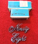 1971-1972 Oldsmobile Nos Gm Trunk Lid Emblem Script Set # 9858552 9858553. Fixed Price $69.00.