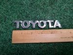 Toyota Rear Trunk Lid Emblem 5.125" Chrome Oem 4S4. Fixed Price $16.99.
