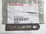 Acura/honda 75719-TZ5-A01. "sh-awd" Emblem. Oem Refurbished. Mdx 2017/2026. Fixed Price $10.00.