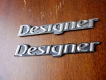 2007 Lincoln Town Car - Pillar Designer Emblem Pair **wear**. Fixed Price $38.00.