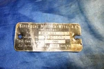 Bmw E3 3.3L Nameplate Chassis Number Vin Identification No.. Fixed Price $29.14.