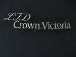 Ford "ltd Crown Victoria Emblem Badge Script Trim Metal. Fixed Price $28.00.