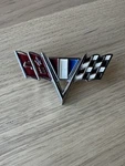 (m) Gm Oem Chevrolet 1963-1967 Corvette Metal Emblem 3840318 Cross Flags. Fixed Price $40.00.