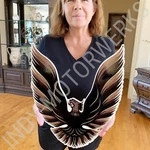 Firebird Trans Am Rising Phoenix Hood Large Wall Emblem Full 18" 15.25". Fixed Price $74.95.