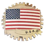 United States Flag Car Grille Badge Emblem - American. Fixed Price $20.95.