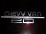 Chevy VAN-20 Metal Fender Logo Ornament Emblem #15640709 Vandura 3/4 Ton. Fixed Price $29.99.