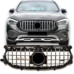 Grill For Mercedes Gla H247 Panamericana Amg Gt Look Chrome + Star Emblem. Fixed Price $350.61.