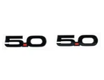 Ford Mustang 2015-2024 5.0L Black Fender Emblems/badges Pair M-1447-M50AB. Fixed Price $36.00.