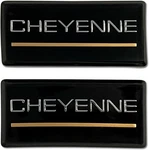 2PCS Cheyenne Cab Emblems Replacement For 8894 Chevrolet Side Roof Pillar 3D .... Fixed Price $45.09.