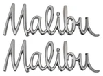 New Trim Parts Cursive Front Fender Emblem Pair / For 68 Malibu Chevelle 4530. Fixed Price $137.99.