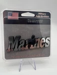 4" Marines Chrome Auto Emblem Car Badge 3M Adhesive Backed. Fixed Price $25.99.