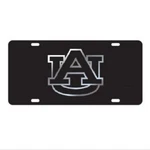 Auburn Tigers Black Plate With Mirrored Vinyl License / Tag. Fixed Price $15.65.