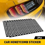 2X Car Front Rear Headlight Cover Honeycomb Sticker Tail-lamp Decal. Fixed Price $11.39.