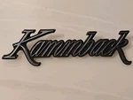 Vintage Chevrolet Vega Kammback Script Emblem Badge Ornament 9885757 AC2 W/ Pins. Fixed Price $8.88.