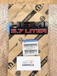 5.7L Hemi Emblem For Ram 1500 2500 3500 4500 5500 Black&red Oem Mopar New. Fixed Price $81.75.