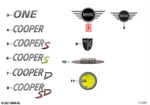 Genuine Mini Cooper Jcw One F55 F56 F57 Sd Se Gp Badge 51149447805. Fixed Price $58.60.