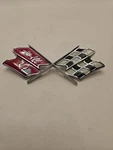 Vintage Corvette 1968-1982 C3 Fuel Door Crossed Flags Emblem Gm 3954546. Fixed Price $37.95.