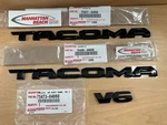 16-23 Tacoma V6 Nightshade Edition Black Out Emblems Genuine Toyota. Fixed Price $130.23.