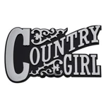 Pilot Automotive Chrome Country Girl Stick-on Decoration Car Emblem IP-3177WK1. Fixed Price $14.00.
