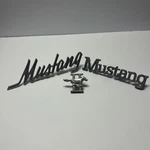 Group Of Early Mustang Vehicle Emblems. Fixed Price $105.00.