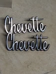 Nos 1970S Chevrolet Chevette Front Fender Emblems Gm. Fixed Price $49.99.