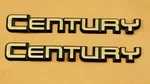 1984-93 Buick Century Gold Rear Quarter Emblems Oem #20482124 (2 Pieces). Fixed Price $23.96.