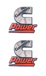 Cummins Diesel Engines Power Automotive Badge Chrome Emblem Decals - 2 Pack. Fixed Price $25.95.