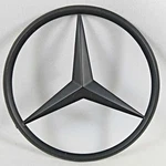 New For Mercedes Benz Matt Black Star Trunk Emblem Badge 90MM Free Us Shipping. Fixed Price $18.00.
