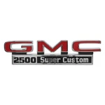 For 71-72 Gmc Truck Front Fender Emblem, 2500 Super Custom Pr Trim. Fixed Price $114.85.