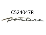 1957 1958 "pontiac" Chrome Metal Instrument Panel Script Emblem, C524047R. Fixed Price $58.00.
