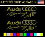 Audi Racing Stickers 2X Decal R8 Tt RS4 RS6 RS7 A4 A6 A8 V8 V10. Fixed Price $19.99.