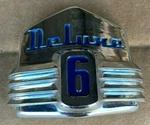 1942-1948 Ford Super Deluxe 6 Hood Ornament Emblem. Fixed Price $208.25.