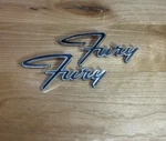 1965-1972 Plymouth Fury Scripted Emblem Set Oem Aale 2524 233 1,. Fixed Price $60.00.