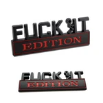 2PC F*ck Guy Edition Black Red Emblem Badges Fits Chevy Silver Ford Car Truck. Fixed Price $9.45.