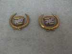 Cadillac Gold Crest Wreath Ornament Emblem Logo Badge Shield Metal Set Of 4 Oem. Fixed Price $59.93.