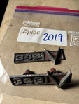 1968 1969 Javelin Amx Ambass. Rebel 343 V8 Fender Badge AMC#3602423 Used Set. Fixed Price $20.00.