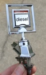 Genuine Gm 1979-1985 Oldsmobile "diesel" Chrome Hood Ornament Emblem 562206. Fixed Price $75.00.