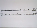 1957 1958 Ford Fairlane 500 Chrome Script The Rear Quarter Panel New*. Fixed Price $139.95.