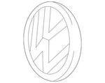 Genuine Volkswagen Emblem 5GE-853-600-AFL. Fixed Price $65.60.
