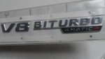 Mercedes Benz 2138179900 V8 Biturbo 4MATIC Name Plate Fits Left Or Right. Fixed Price $144.99.
