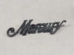 78 Mercury Script Emblem Metal Badge Ornament D54B-66 42550-AA. Fixed Price $17.49.