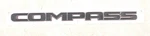 New Oem Mopar Compass Front Door Badge Black & Gray 68492719AA 2020-2021. Fixed Price $58.95.